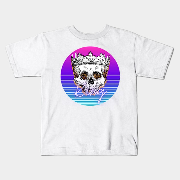 The king skull Kids T-Shirt by AshArtNdesign